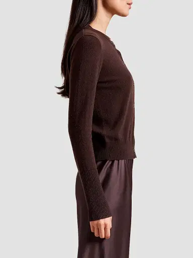La Ligne Women's Cashmere Cardigan - Chocolate | Thumbnail 3 La Ligne Women's Cashmere Cardigan - Chocolate | Thumbnail 3