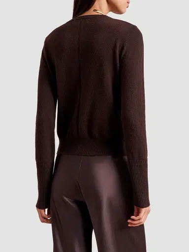 La Ligne Women's Cashmere Cardigan - Chocolate | Thumbnail 4 La Ligne Women's Cashmere Cardigan - Chocolate | Thumbnail 4