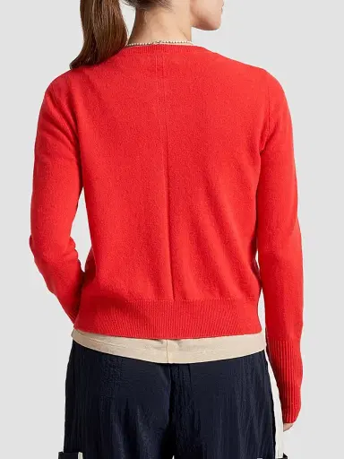 La Ligne Women's Cashmere Cardigan - Coral | Thumbnail 4 La Ligne Women's Cashmere Cardigan - Coral | Thumbnail 4