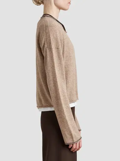 La Ligne Women's Dominick Sweater - Dark Beige | Thumbnail 3 La Ligne Women's Dominick Sweater - Dark Beige | Thumbnail 3