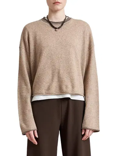La Ligne Women's Dominick Sweater - Dark Beige | Thumbnail 1 La Ligne Women's Dominick Sweater - Dark Beige | Thumbnail 1