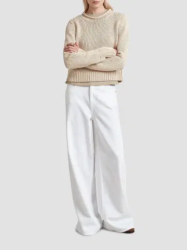 La Ligne Women's Solid Mini Marina Sweater - Sand | Thumbnail 2 La Ligne Women's Solid Mini Marina Sweater - Sand | Thumbnail 2