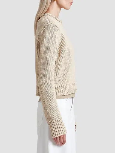 La Ligne Women's Solid Mini Marina Sweater - Sand | Thumbnail 3 La Ligne Women's Solid Mini Marina Sweater - Sand | Thumbnail 3