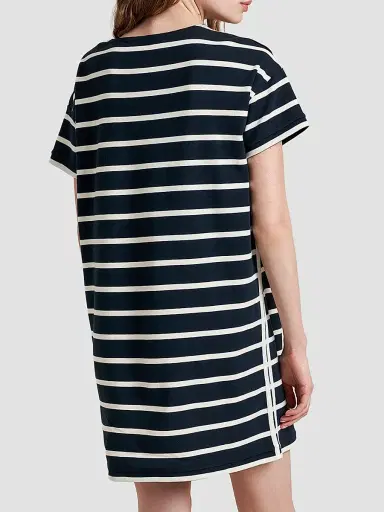 La Ligne Women's Breton Dress - Navy Ecru | Thumbnail 3 La Ligne Women's Breton Dress - Navy Ecru | Thumbnail 3