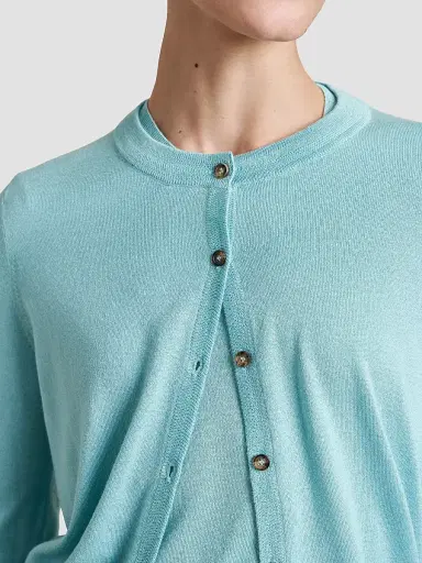 La Ligne Women's Ben Cardigan - Aqua | Thumbnail 5 La Ligne Women's Ben Cardigan - Aqua | Thumbnail 5