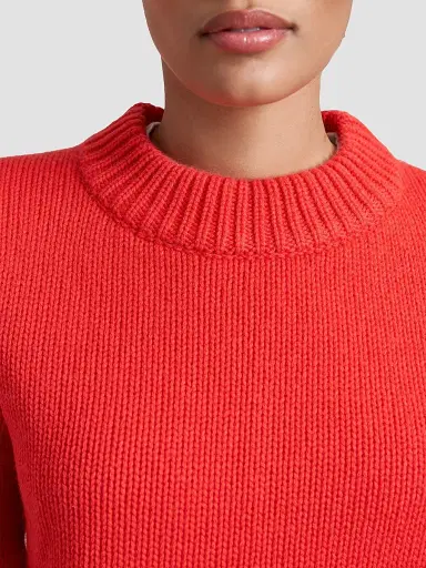 La Ligne Women's Mini Marin Sweater - Coral | Thumbnail 5 La Ligne Women's Mini Marin Sweater - Coral | Thumbnail 5