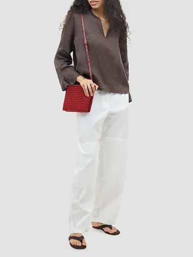 NAGHEDI Women's Soho Envelope Crossbody Bag - Rosso | Thumbnail 2 NAGHEDI Women's Soho Envelope Crossbody Bag - Rosso | Thumbnail 2