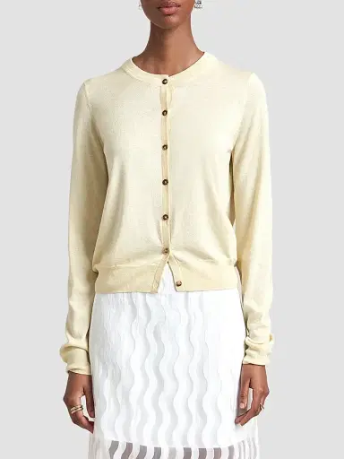La Ligne Women's Ben Cardigan - Butter | Thumbnail 2 La Ligne Women's Ben Cardigan - Butter | Thumbnail 2