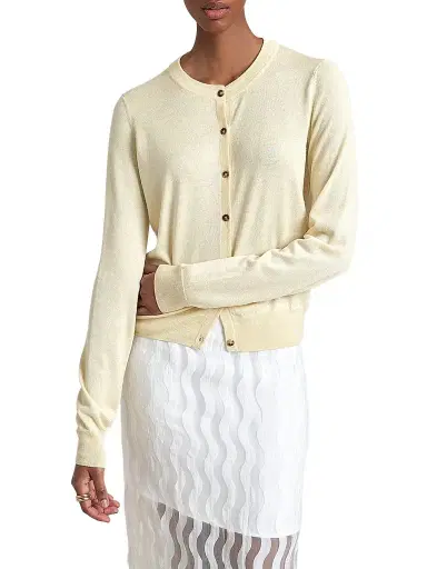 La Ligne Women's Ben Cardigan - Butter | Thumbnail 1 La Ligne Women's Ben Cardigan - Butter | Thumbnail 1