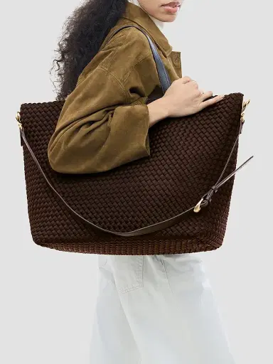 Naghedi Women's Geneva Weekender Tote Bag - Chocolate | Thumbnail 3 Naghedi Women's Geneva Weekender Tote Bag - Chocolate | Thumbnail 3