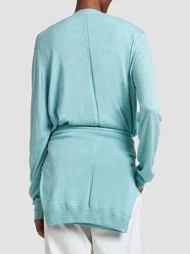 La Ligne Women's Ben V-Neck Sweater - Aqua | Thumbnail 3 La Ligne Women's Ben V-Neck Sweater - Aqua | Thumbnail 3