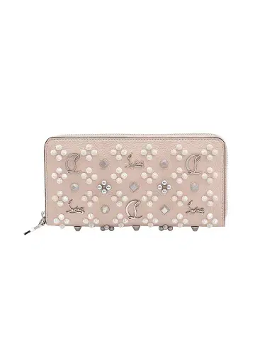 Christian Louboutin Women's Pannettone Spike Leather Wallet | Thumbnail 1 Christian Louboutin Women's Pannettone Spike Leather Wallet | Thumbnail 1