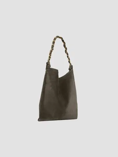 Saint Laurent Women's Amalia in Suede Shoulder Bag | Thumbnail 4 Saint Laurent Women's Amalia in Suede Shoulder Bag | Thumbnail 4