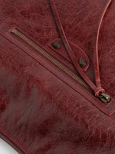 Balenciaga Women's Le City Hobo Bag - Berry Red | Thumbnail 6 Balenciaga Women's Le City Hobo Bag - Berry Red | Thumbnail 6
