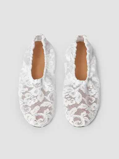 Odissì Women's Aicha Lace Ballerina Flats - White - Size 10.5 | Thumbnail 3 Odissì Women's Aicha Lace Ballerina Flats - White - Size 10.5 | Thumbnail 3