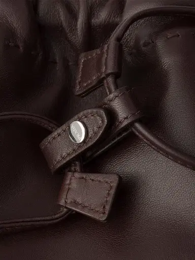 Prada Women's Wish Nappa Leather Pouch - Brown | Thumbnail 5 Prada Women's Wish Nappa Leather Pouch - Brown | Thumbnail 5