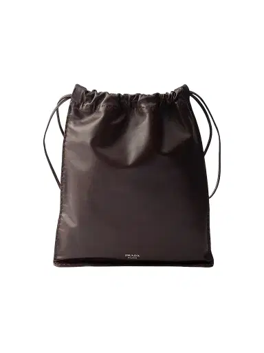 Prada Women's Wish Nappa Leather Pouch - Brown | Thumbnail 1 Prada Women's Wish Nappa Leather Pouch - Brown | Thumbnail 1