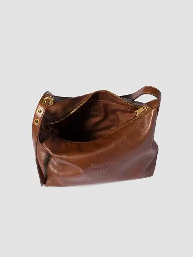 Miu Miu Women's Spirit Nappa Leather Shoulder Bag | Thumbnail 4 Miu Miu Women's Spirit Nappa Leather Shoulder Bag | Thumbnail 4