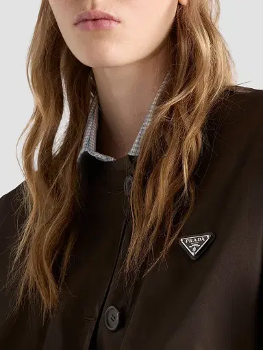 Prada Women's Nylon Blouson Jacket - Brown | Thumbnail 5 Prada Women's Nylon Blouson Jacket - Brown | Thumbnail 5