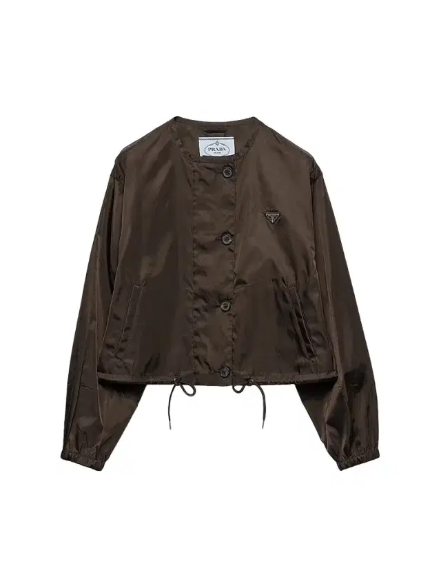 Women's Nylon Blouson Jacket - Brown Women's Nylon Blouson Jacket - Brown