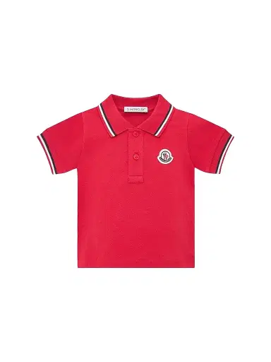 Moncler Baby Boy's & Little Boy's Polo Shirt in Cotton Piquet - Red - Size 3 | Thumbnail 1 Moncler Baby Boy's & Little Boy's Polo Shirt in Cotton Piquet - Red - Size 3 | Thumbnail 1
