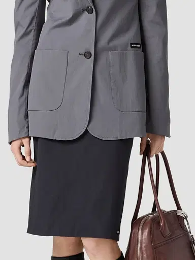 Miu Miu Women's Stretch Poplin Skirt - Black | Thumbnail 2 Miu Miu Women's Stretch Poplin Skirt - Black | Thumbnail 2