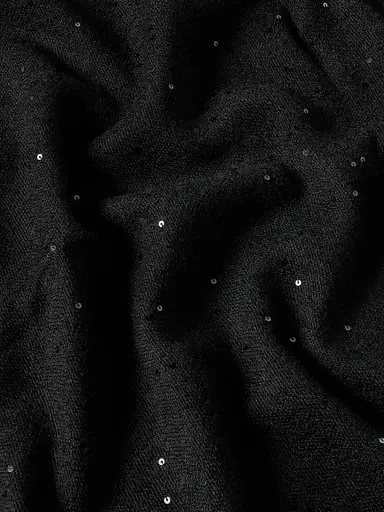 Brunello Cucinelli Women's Cashmere and Silk Diamond Yarn Scarf - Black | Thumbnail 3 Brunello Cucinelli Women's Cashmere and Silk Diamond Yarn Scarf - Black | Thumbnail 3
