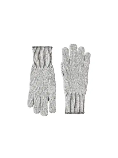 Brunello Cucinelli Men's Cashmere Knit Gloves - Grey | Thumbnail 1 Brunello Cucinelli Men's Cashmere Knit Gloves - Grey | Thumbnail 1