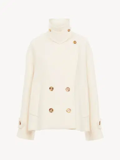 Chloé Oversized short coat in wool | Thumbnail 2 Chloé Oversized short coat in wool | Thumbnail 2