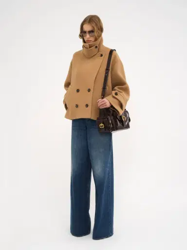 Chloé Oversized short coat in wool | Thumbnail 3 Chloé Oversized short coat in wool | Thumbnail 3