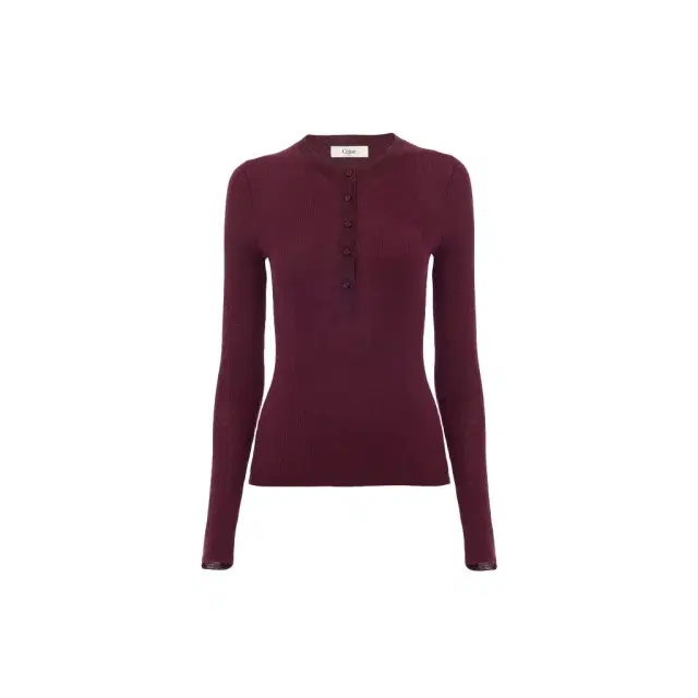 Henley shirt in superfine wool knit Henley shirt in superfine wool knit