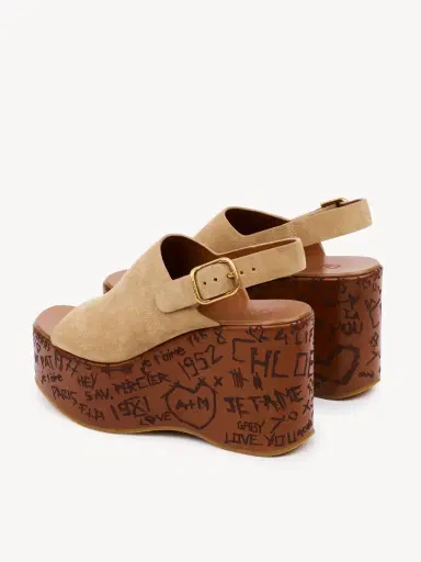 Chloé Maxime wedge sandal | Thumbnail 6 Chloé Maxime wedge sandal | Thumbnail 6