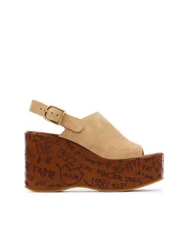 Chloé Maxime wedge sandal | Thumbnail 1 Chloé Maxime wedge sandal | Thumbnail 1
