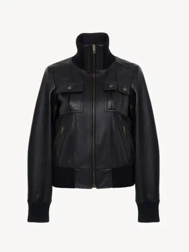Chloé Short blouson in leather | Thumbnail 2 Chloé Short blouson in leather | Thumbnail 2