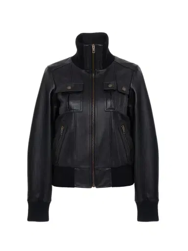 Chloé Short blouson in leather | Thumbnail 1 Chloé Short blouson in leather | Thumbnail 1