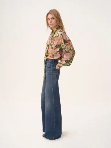 Chloé Maxi gathered lavallière blouse in crêpe de chine | Thumbnail 6 Chloé Maxi gathered lavallière blouse in crêpe de chine | Thumbnail 6