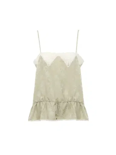 Chloé Drawstring camisole top in silk jacquard & lace | Thumbnail 2 Chloé Drawstring camisole top in silk jacquard & lace | Thumbnail 2