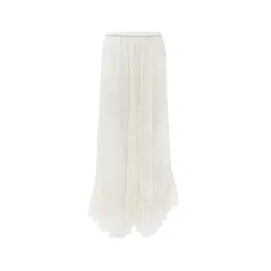 Chloé Ruffled midi skirt in floral lace jacquard | Thumbnail 1 Chloé Ruffled midi skirt in floral lace jacquard | Thumbnail 1
