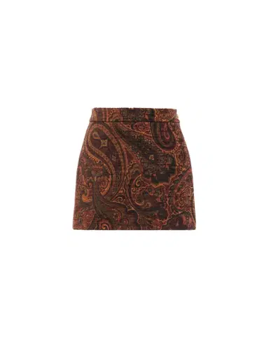 Chloé Straight mini skirt in tapestry jacquard | Thumbnail 2 Chloé Straight mini skirt in tapestry jacquard | Thumbnail 2