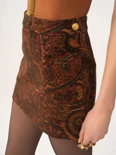 Chloé Straight mini skirt in tapestry jacquard | Thumbnail 6 Chloé Straight mini skirt in tapestry jacquard | Thumbnail 6