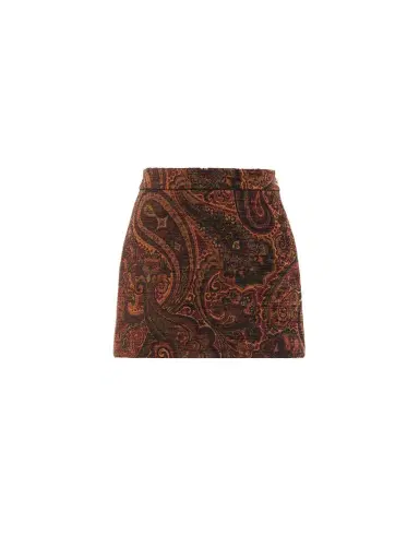 Chloé Straight mini skirt in tapestry jacquard | Thumbnail 1 Chloé Straight mini skirt in tapestry jacquard | Thumbnail 1