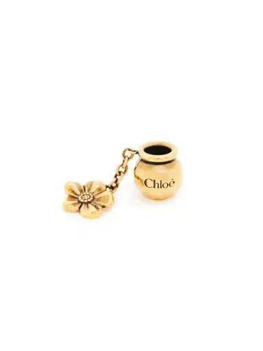 Chloé Sphere Flower Dice charm for Bracelet bag in brass | Thumbnail 2 Chloé Sphere Flower Dice charm for Bracelet bag in brass | Thumbnail 2