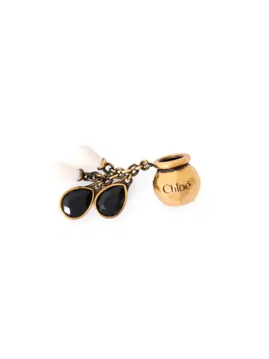 Chloé Sphere Pearl Dice charm for Bracelet bag in brass | Thumbnail 2 Chloé Sphere Pearl Dice charm for Bracelet bag in brass | Thumbnail 2