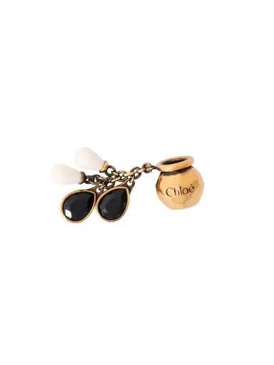 Chloé Sphere Pearl Dice charm for Bracelet bag in brass | Thumbnail 1 Chloé Sphere Pearl Dice charm for Bracelet bag in brass | Thumbnail 1