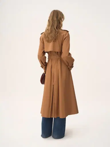 Chloé Long trench coat in cotton gabardine | Thumbnail 5 Chloé Long trench coat in cotton gabardine | Thumbnail 5