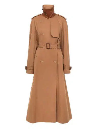 Chloé Long trench coat in cotton gabardine | Thumbnail 1 Chloé Long trench coat in cotton gabardine | Thumbnail 1