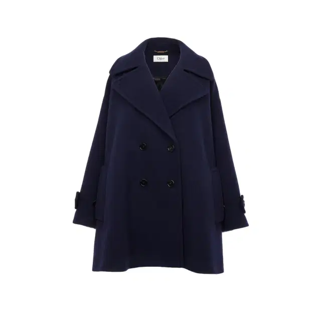 Oversized double-breasted coat in wool Oversized double-breasted coat in wool