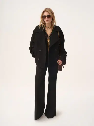 Chloé Oversized short coat in wool | Thumbnail 3 Chloé Oversized short coat in wool | Thumbnail 3