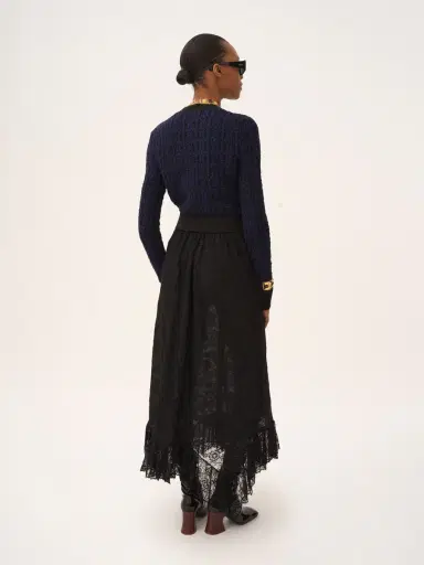 Chloé Boxy mock-neck sweater in a wool & silk knit | Thumbnail 5 Chloé Boxy mock-neck sweater in a wool & silk knit | Thumbnail 5
