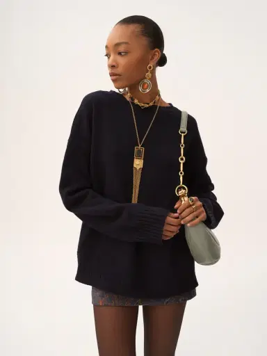 Chloé Logo sweater in a wool & cashmere knit | Thumbnail 4 Chloé Logo sweater in a wool & cashmere knit | Thumbnail 4